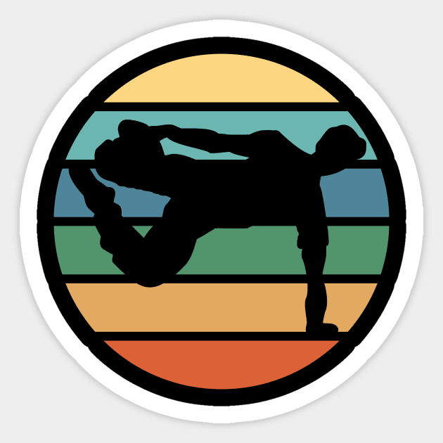 Parkour retro style Sticker by Foxxy Merch